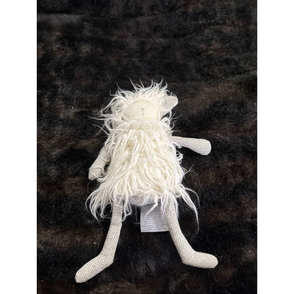 Baby & Child Restoration Hardware Plush Wooly Fuzzy Fluffy Lamb Stuffed Toy 12"